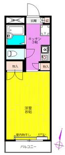 スガヌマハイツ【3階】の間取り