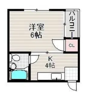 ビューハイツ枚方A棟【3階】の間取り
