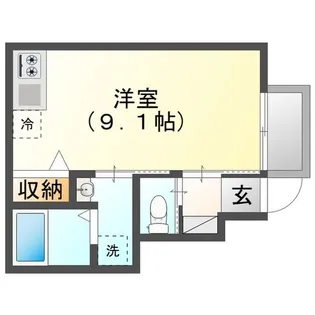 カプラン芝町【1階】の間取り