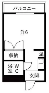 ドミトリー八橋【2階】の間取り