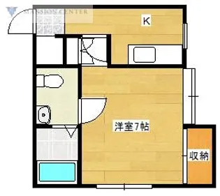 パレスアクアマリン大形【1階】の間取り