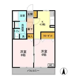 エルパティオ須長 I【1階】の間取り