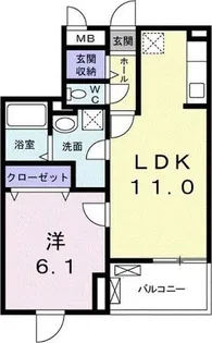 メゾンスピカ【1階】の間取り