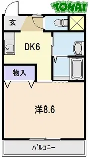 クラージュ21【3階】の間取り