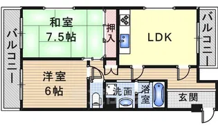 パークヴィラ宝塚【3階】の間取り