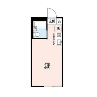 クレヨンハウスレッド【1階】の間取り
