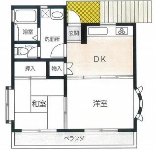 コーポラス片倉B【2階】の間取り
