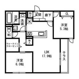 D-residence西野【1階】の間取り