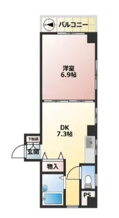 ドエル深川【2階】の間取り