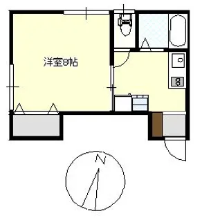 ハウス若杉【2階】の間取り