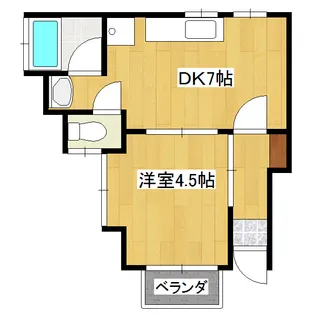 ホパトハウス若松町参番館【1階】の間取り