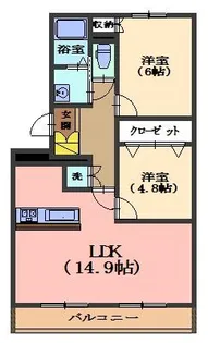 パークレジデンス【2階】の間取り