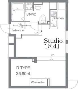 Staart Osaki‐スタールト大崎‐【1階】の間取り