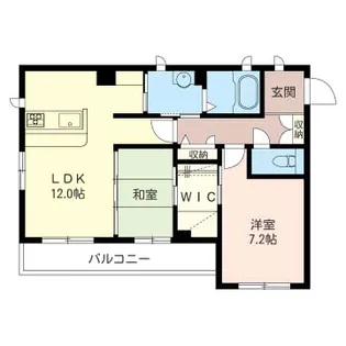 カノン南浦和【1階】の間取り