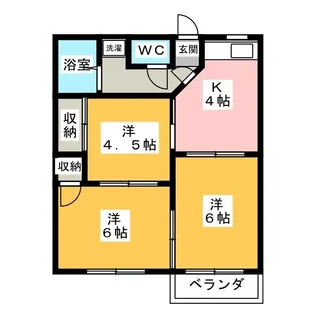 メゾンブローニュ 2【2階】の間取り