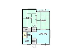 鼻和荘【2階】の間取り