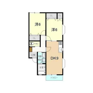 トウィンクル【2階】の間取り