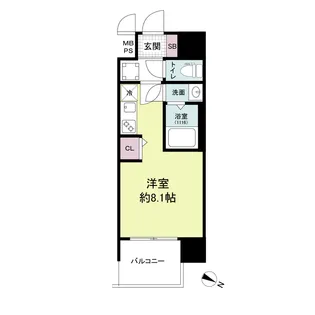 セレニテ十三ミラク【5階】の間取り