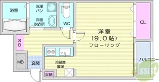 ストゥディオ・ローズマリー【2階】の間取り
