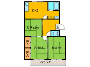 ガーデン曽根【3階】の間取り