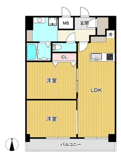 D-court門真駅前【12階】の間取り