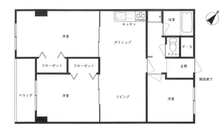 レックスマンション603号室【6階】の間取り