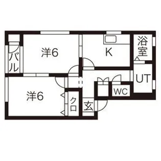 ユニベール A棟【1階】の間取り