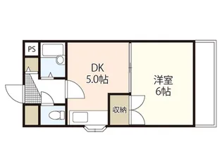 サンハイム庚午南【4階】の間取り
