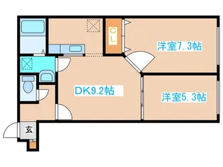 エクセル神宮【2階】の間取り