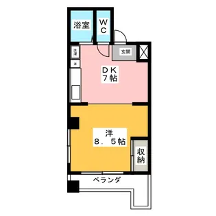 勝田ビル【5階】の間取り