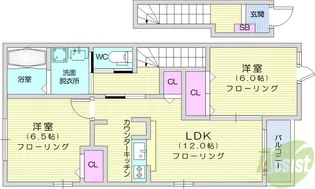 カメーリア・K【2階】の間取り