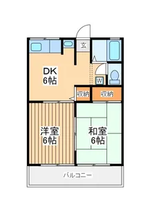 メゾンアムール1【2階】の間取り