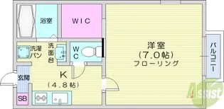 シャーメゾンドルチェ【1階】の間取り
