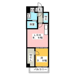 BMG RESIDENCE【3階】の間取り