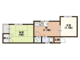 大阪府大阪市住之江区安立1【マンション】の間取り