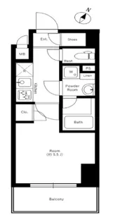 ハーモニーレジデンス横濱関内【5階】の間取り