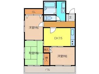 第10メゾンエステルナ【2階】の間取り