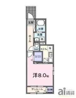 東京都小金井市関野町2【アパート】の間取り
