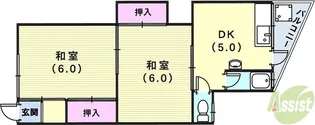 BMコート妙法寺【2階】の間取り