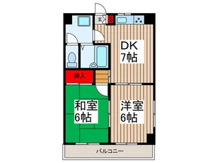 セントラルハイツ【2階】の間取り