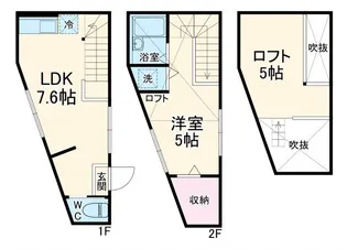 MELDIA一ノ割の間取り