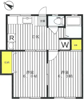 エクセルヤザワ【1階】の間取り