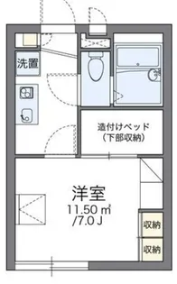 レオパレス南生田【2階】の間取り