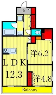 エトワールヴァリ プリミエ【2階】の間取り
