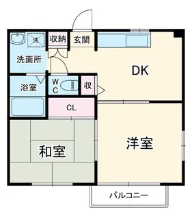 コーポジュネスIII【2階】の間取り