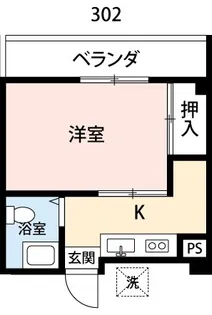 コーポタマ【3階】の間取り