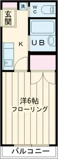 東京都江戸川区中葛西6【アパート】の間取り