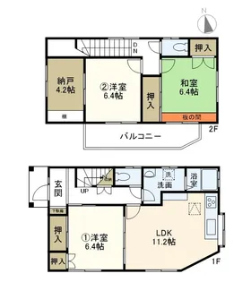 神奈川県横浜市戸塚区汲沢4【一戸建】の間取り