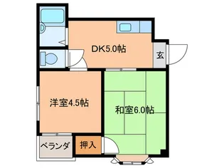 コーポはにわ毛馬【1階】の間取り