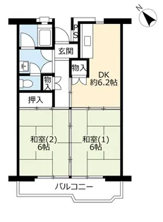 UR村上【7階】の間取り